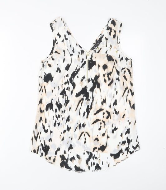 Womens UK Size 8 Dorothy Perkins White Basic Tank