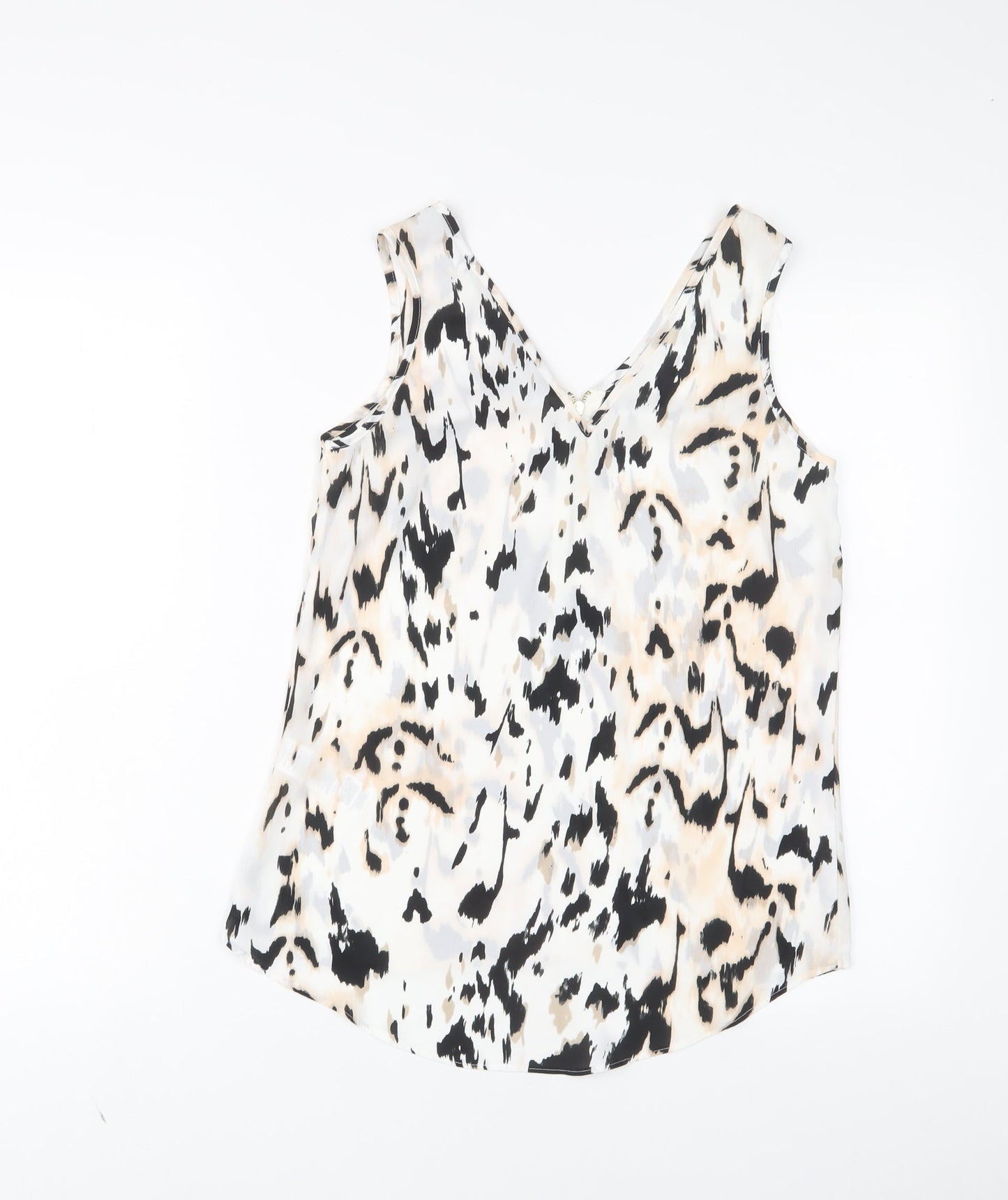 Womens UK Size 8 Dorothy Perkins White Basic Tank