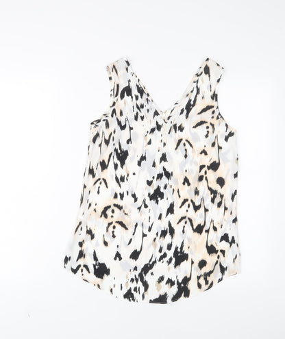Womens UK Size 8 Dorothy Perkins White Basic Tank