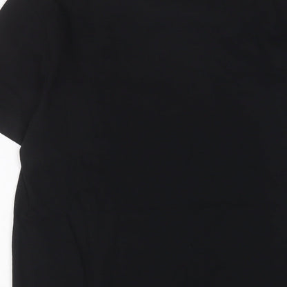 Mens UK Size S Intense Black  T-Shirt