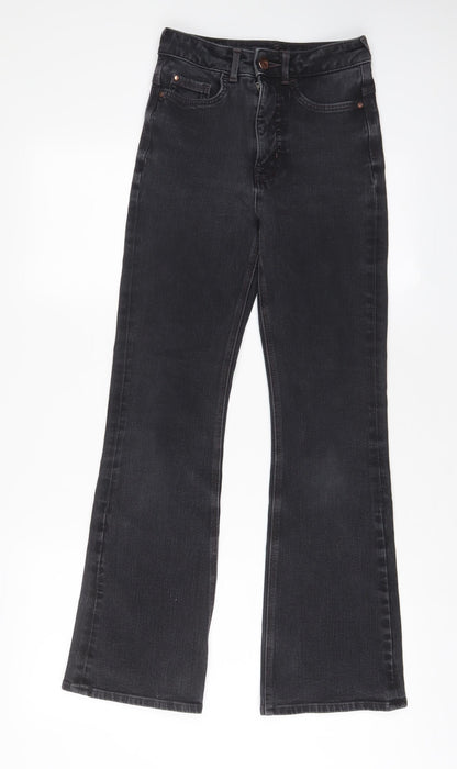 Womens UK Size 6 Marks and Spencer Slim Fit Flared Grey Jeans