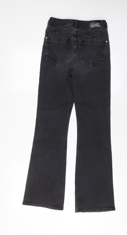 Womens UK Size 6 Marks and Spencer Slim Fit Flared Grey Jeans