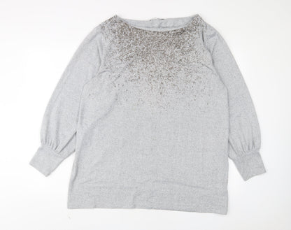Womens UK Size 18 Marks and Spencer Grey Pullover Jumper