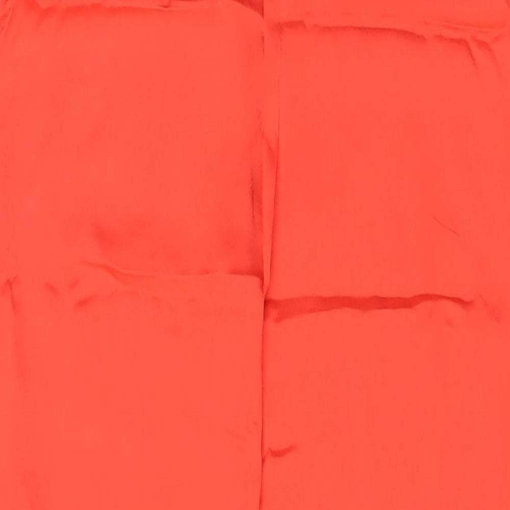 Womens UK Size XS Zara Regular Fit  Orange Trousers