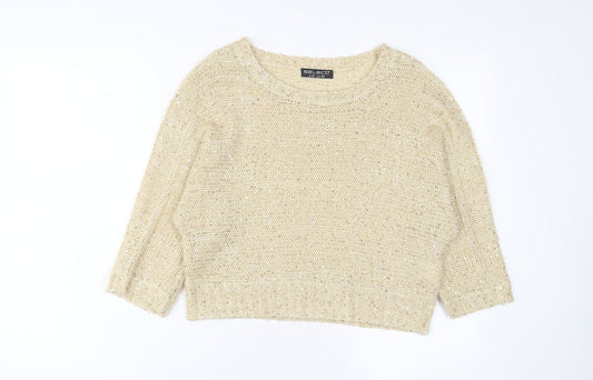 Womens UK Size 16 Select Gold Pullover Jumper