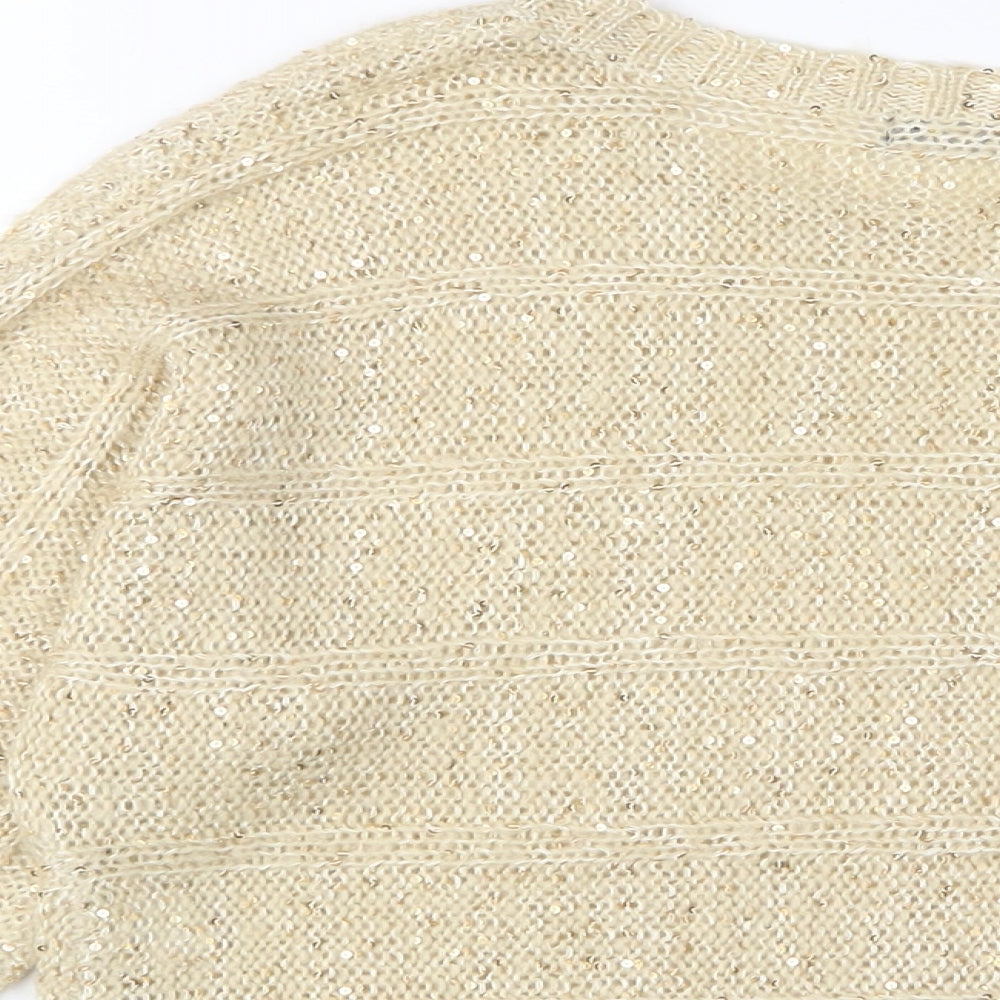 Womens UK Size 16 Select Gold Pullover Jumper