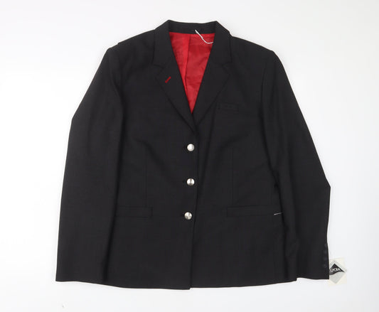 Dimensions Womens Grey Jacket Blazer Size 18 Button