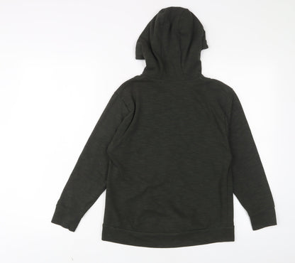 NEXT Boys Green Polyester Pullover Hoodie Size 9 Years Pullover