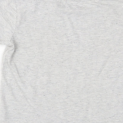 NEXT Boys Grey Cotton Basic T-Shirt Size 9 Years Crew Neck Pullover