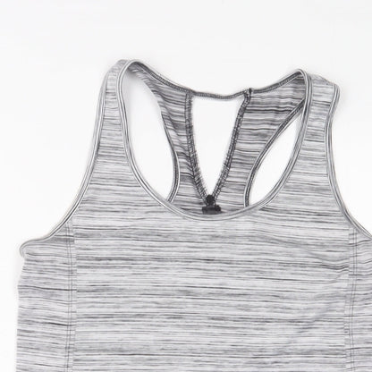 RBX Womens Grey Polyester Basic Tank Size S Scoop Neck Pullover