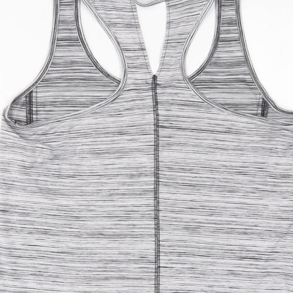 RBX Womens Grey Polyester Basic Tank Size S Scoop Neck Pullover
