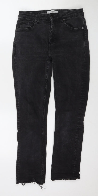 Mango Womens Black Polyester Blend Skinny Jeans Size 8 L25 in Regular Zip