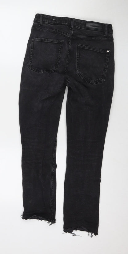 Mango Womens Black Polyester Blend Skinny Jeans Size 8 L25 in Regular Zip