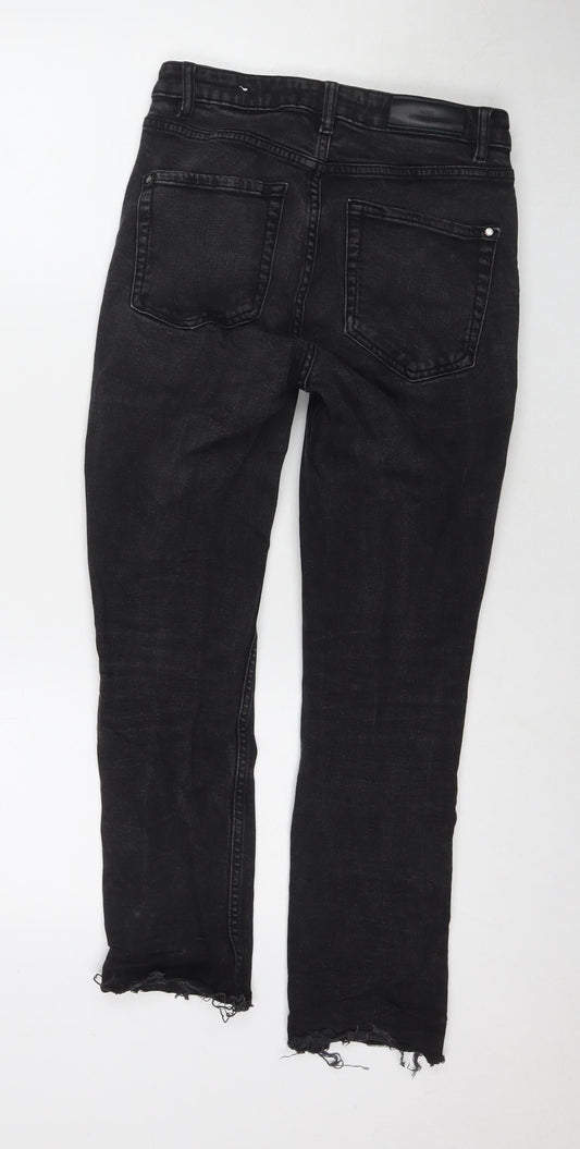 Mango Womens Black Polyester Blend Skinny Jeans Size 8 L25 in Regular Zip