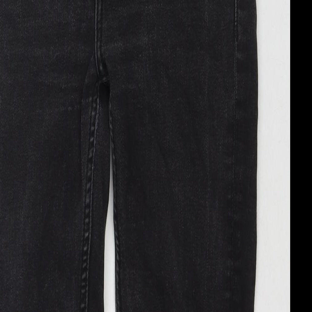 Mango Womens Black Polyester Blend Skinny Jeans Size 8 L25 in Regular Zip