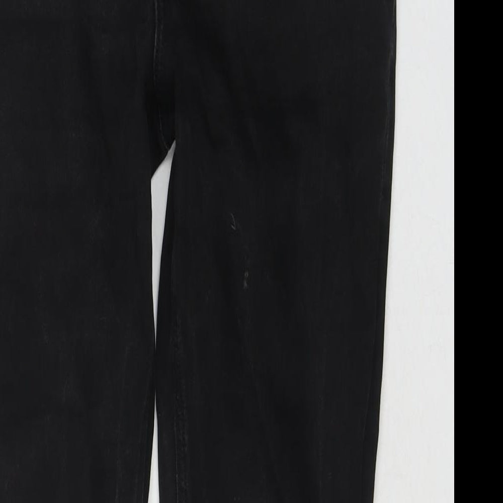 ASOS Womens Black Cotton Skinny Jeans Size 28 in L28 in Regular Zip