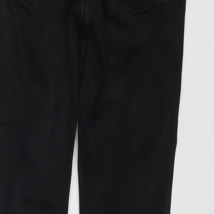 ASOS Womens Black Cotton Skinny Jeans Size 28 in L28 in Regular Zip