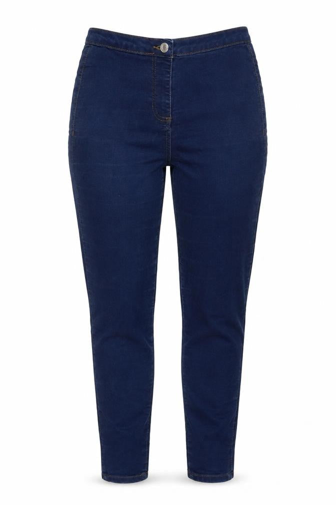 PARISIAN SIGNATURE Womens Blue Cotton Skinny Jeans Size 12 L28 in Regular Zip