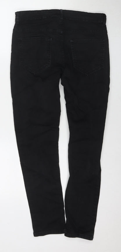 Denim & Co. Mens Black Cotton Skinny Jeans Size 32 in L30 in Regular Zip