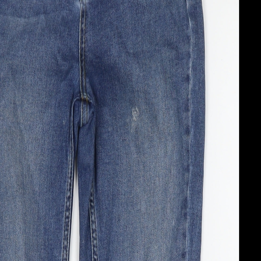Oasis Womens Blue Cotton Skinny Jeans Size 10 L27 in Regular Zip