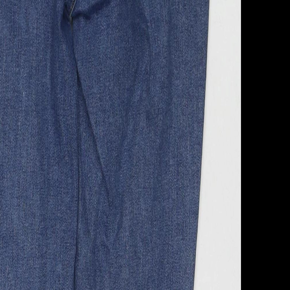 Oasis Womens Blue Cotton Skinny Jeans Size 10 L27 in Regular Zip
