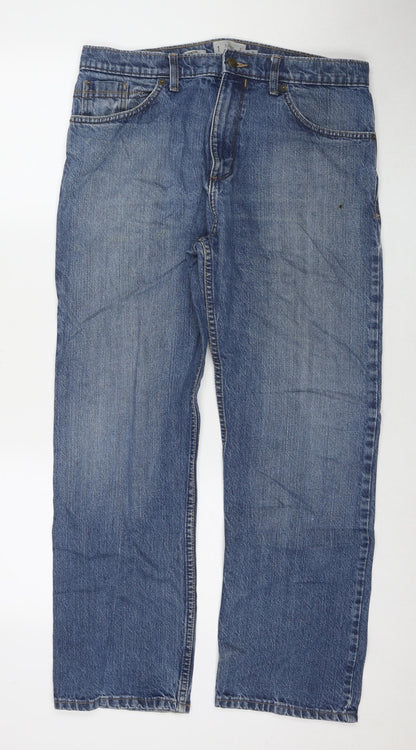 Womens UK Size 34 in Marks and Spencer Regular Fit Straight Blue Jeans