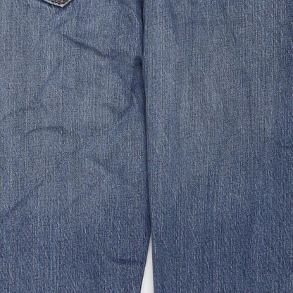 Womens UK Size 34 in Marks and Spencer Regular Fit Straight Blue Jeans