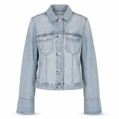 Nobody Womens Blue Jacket Size S Button