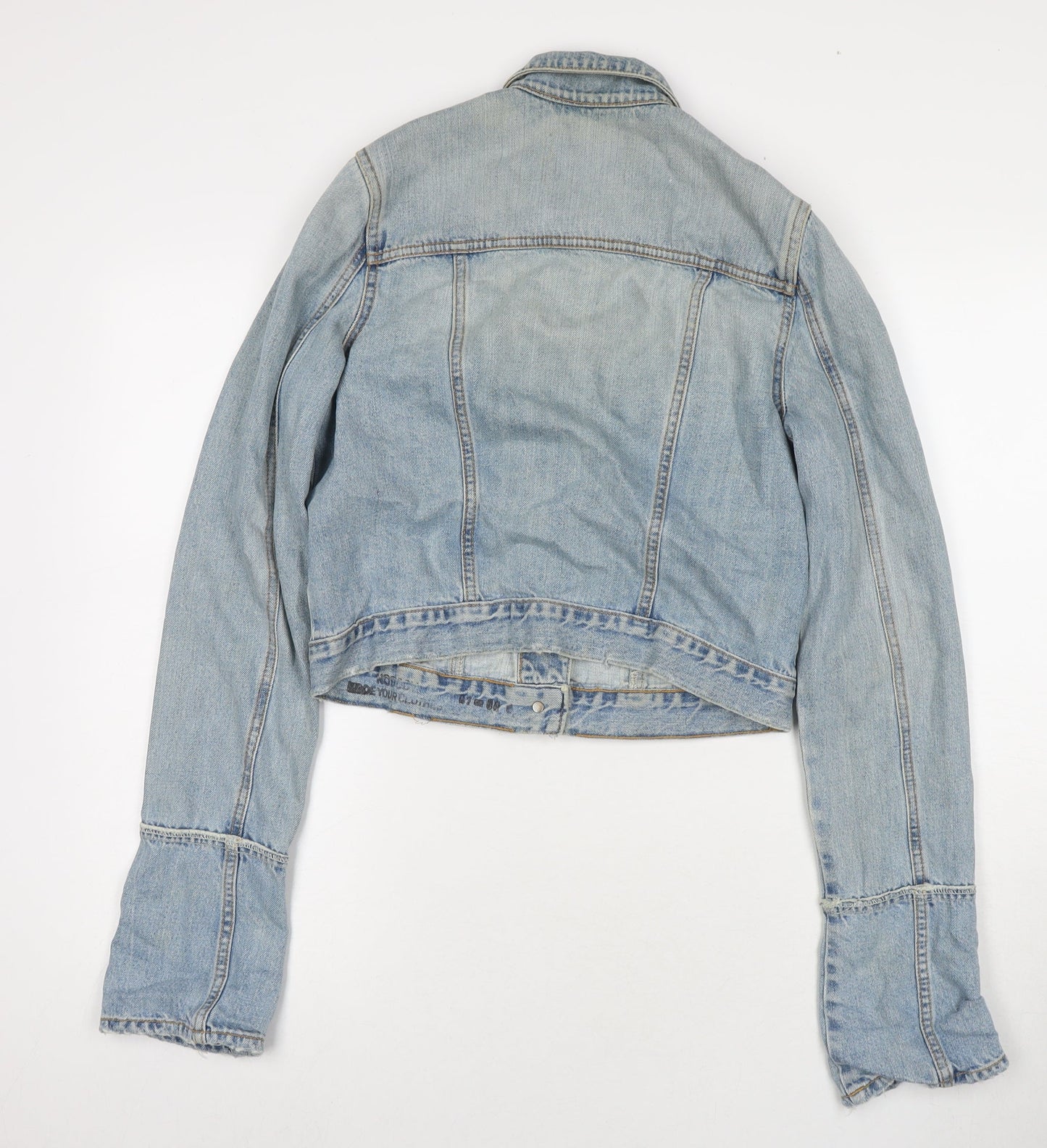 Nobody Womens Blue Jacket Size S Button