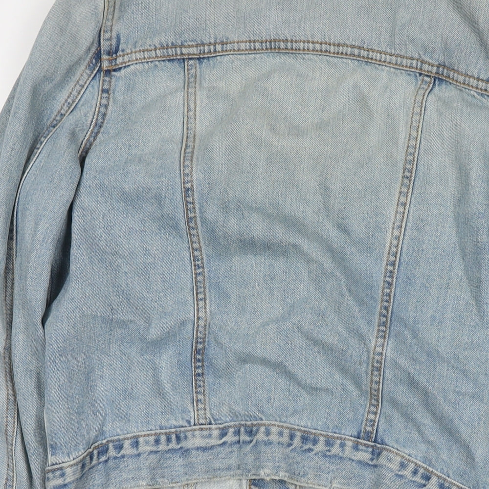 Nobody Womens Blue Jacket Size S Button