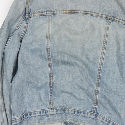 Nobody Womens Blue Jacket Size S Button