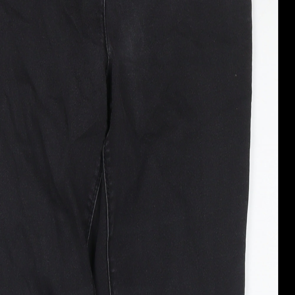 Womens UK Size 12 Papaya Regular Fit Skinny Black Jeans