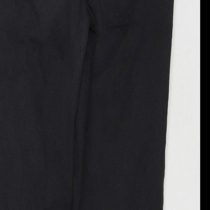 Womens UK Size 12 Papaya Regular Fit Skinny Black Jeans