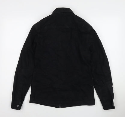 Mens UK Size XS River Island Black Jacket