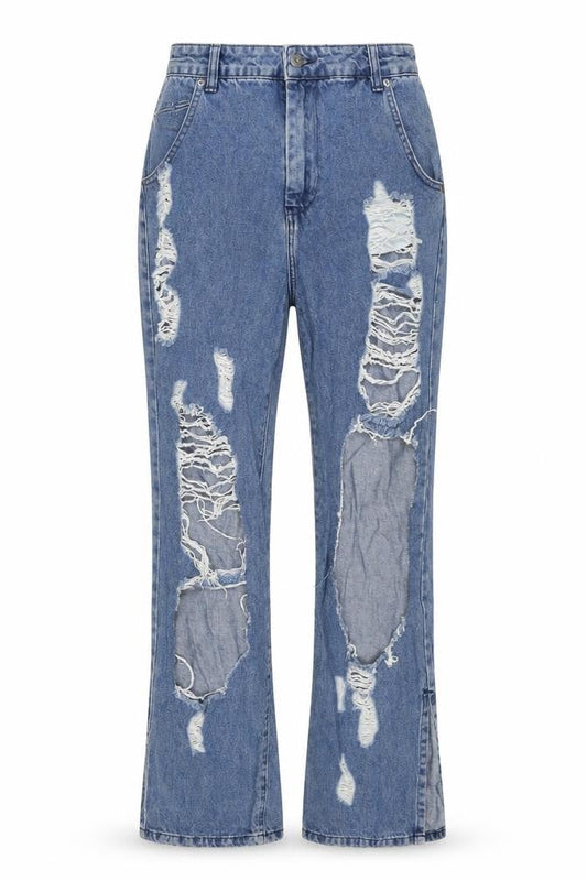 Womens UK Size 8 PRETTYLITTLETHING Regular Fit Mom Blue Jeans