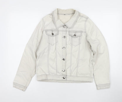Kelly Brook Womens Grey Jacket Size 12 Button