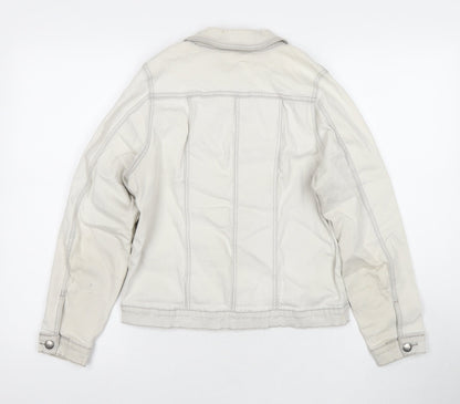 Kelly Brook Womens Grey Jacket Size 12 Button