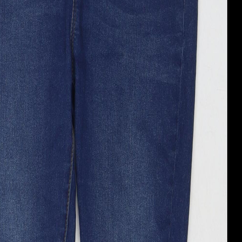Boohoo Womens Blue Polyester Jegging Jeans Size 12 L26 in Regular