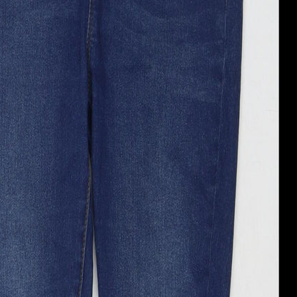 Boohoo Womens Blue Polyester Jegging Jeans Size 12 L26 in Regular