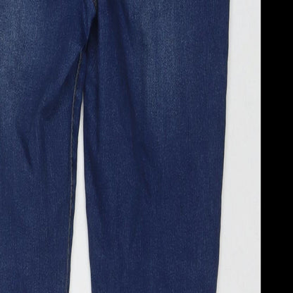 Boohoo Womens Blue Polyester Jegging Jeans Size 12 L26 in Regular