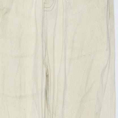 Hutson Harbour Mens Beige Cotton Straight Jeans Size 30 in L26 in Regular Zip