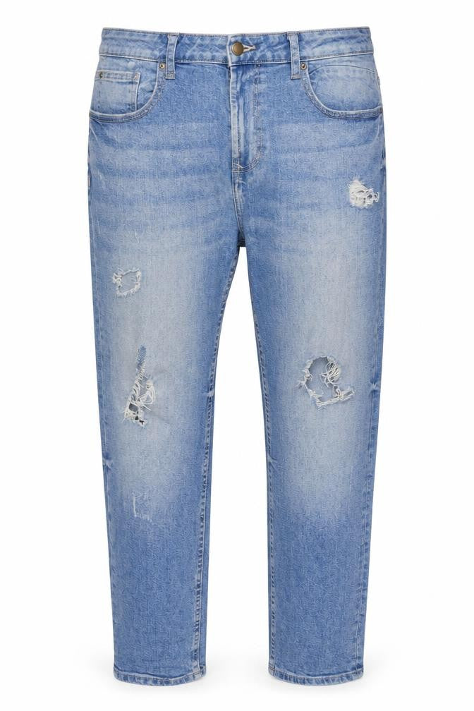 Mens UK Size 36 in Burton Regular Fit Tapered Blue Jeans