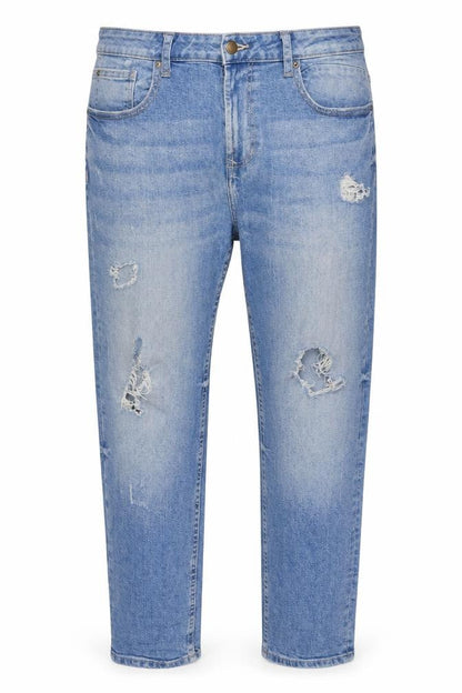 Mens UK Size 36 in Burton Regular Fit Tapered Blue Jeans