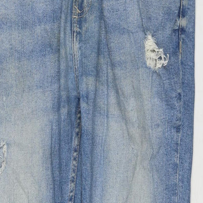 Mens UK Size 36 in Burton Regular Fit Tapered Blue Jeans