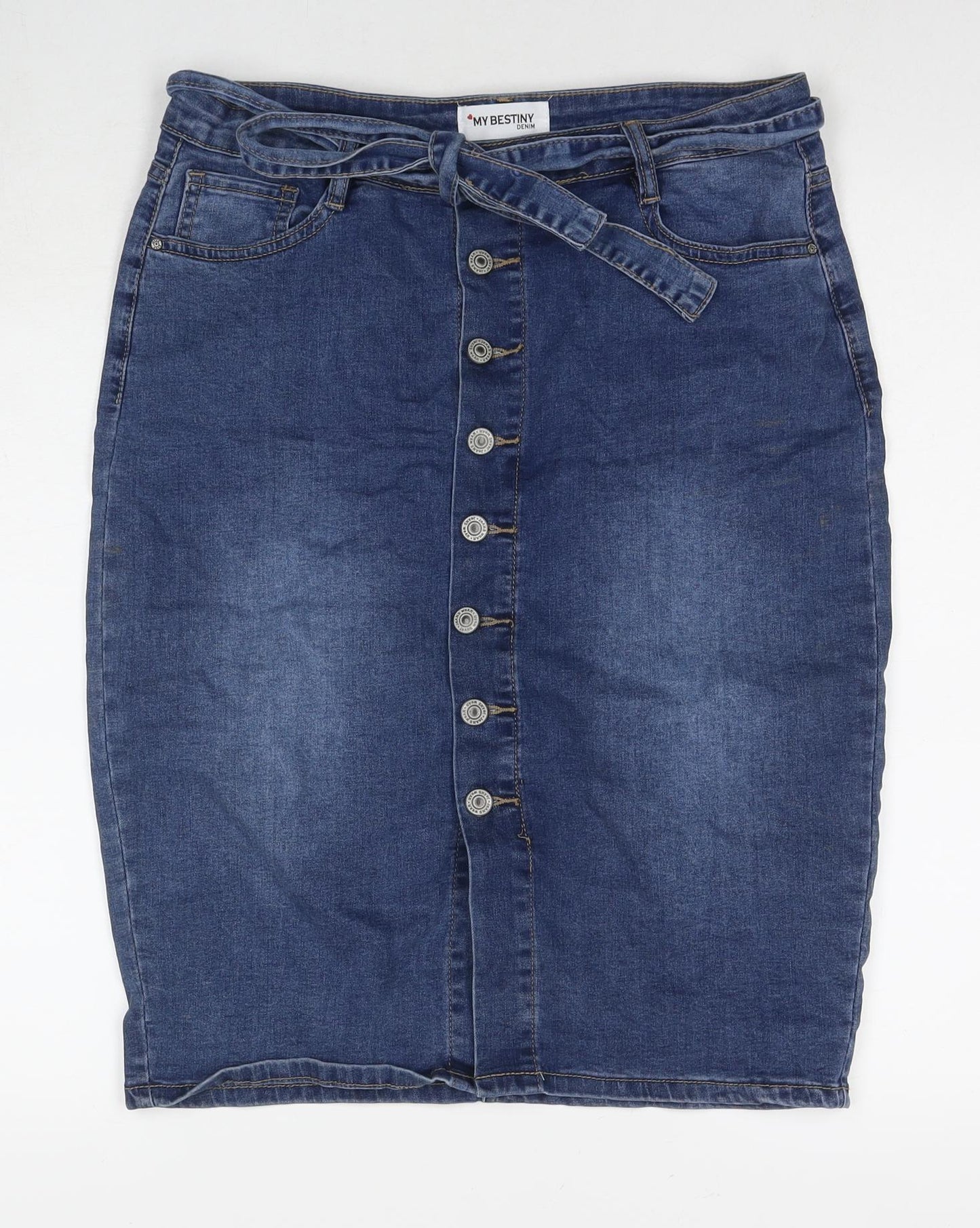 Womens UK Size XL My Bestiny Straight & Pencil Denim Skirt