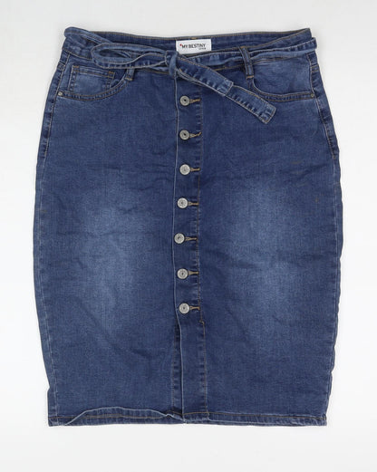 Womens UK Size XL My Bestiny Straight & Pencil Denim Skirt