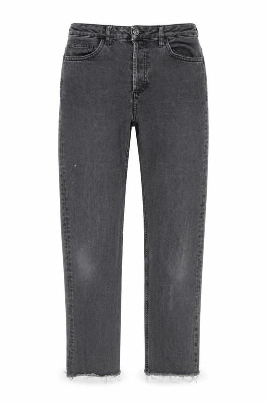 Womens UK Size 30 Topshop Regular Fit Cropped Grey Jeans