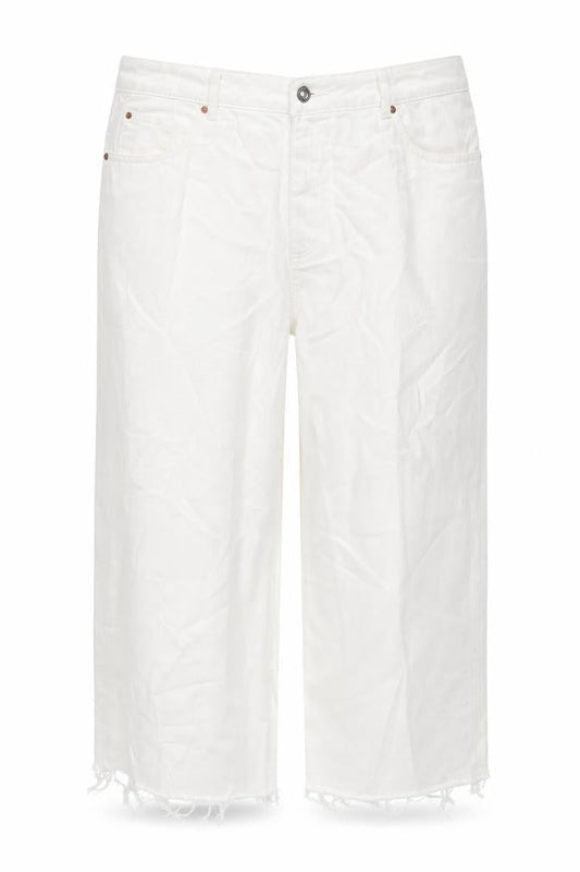 Womens UK Size 22 Marks and Spencer Regular Fit Wide-Leg White Jeans