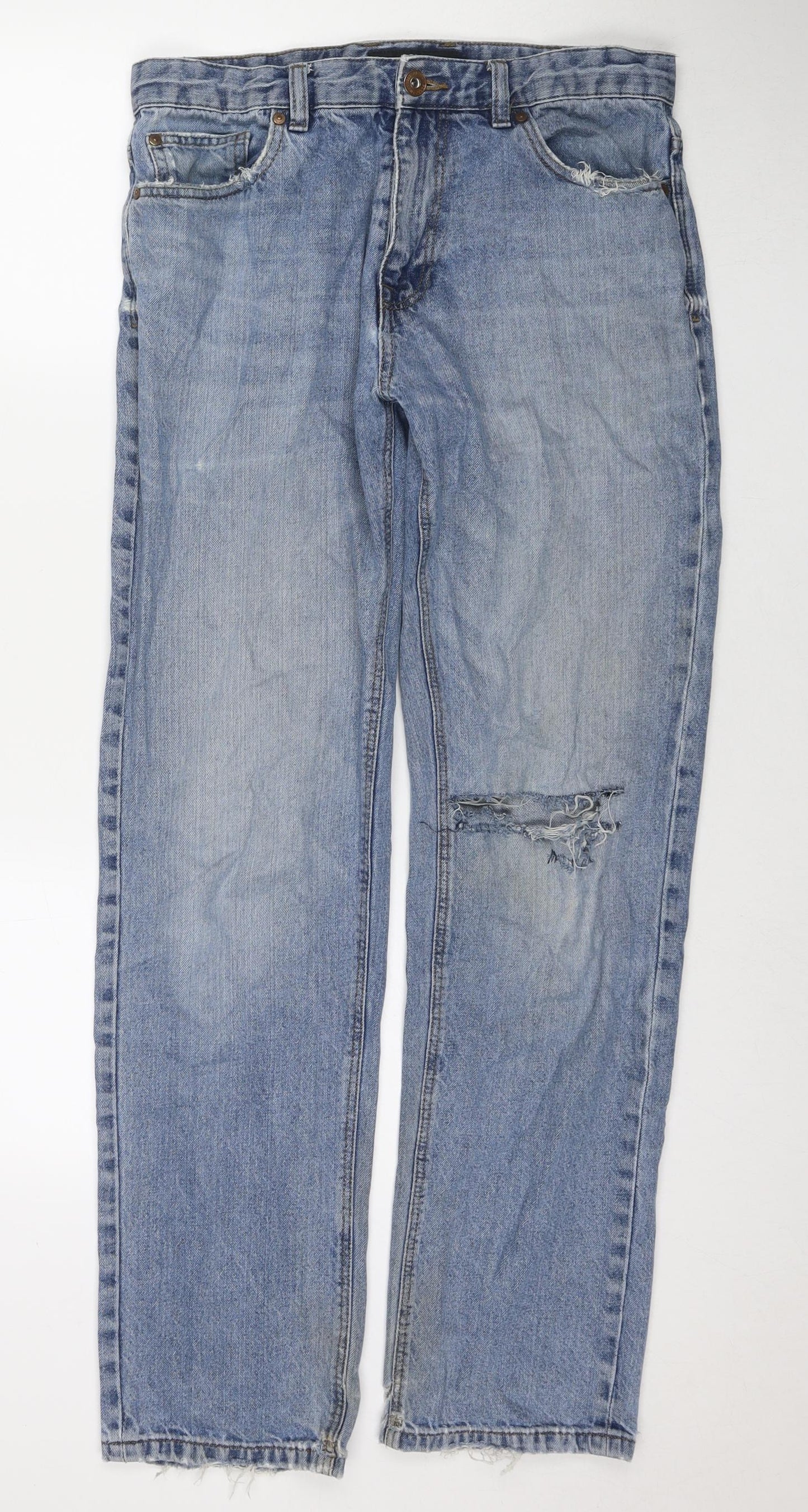 Mens UK Size 32 in NEXT Regular Fit Straight Blue Jeans