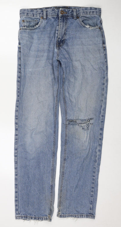 Mens UK Size 32 in NEXT Regular Fit Straight Blue Jeans
